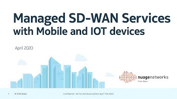 Introduction to SD-WAN for Mobile and IoT for Service Providers