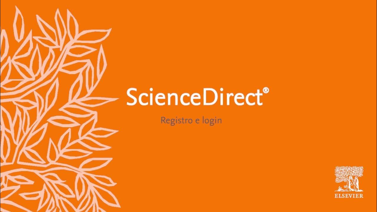 Tutorial ScienceDirect Registro e Login YouTube
