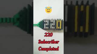 220 SUBSCRIBER COMPLETED || THANKS FOR YOUR SUPPORT || DOMINO || #shorts #dominocompilation #dominos
