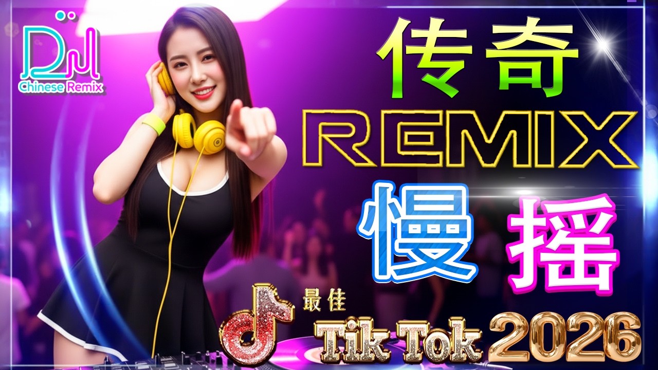 传奇 -【動態歌詞Lyrics】2026夜店舞曲【DJ抖音 TikTok】/ 抖音 Chinese Dj Remix 2026【全中文dj舞曲】最好的夜店舞曲 重低音, 超好听