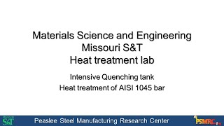Intensive quenching of AISI 1045 Bar