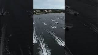 Start Predatortour Sweden 2022. Scandinavian Pike fishing competition at lake Vänern, Åmål.