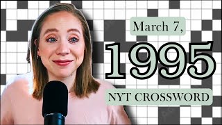 Easiest crossword....ever??! 😌 | Time Travel Tuesday | March 7, 1995 NYT Crossword