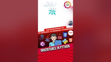 Inheritance In Python | Types of Inheritance | Python OOPS Tutorial #inheritance #pythontutorial