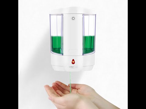 800ml Wall-Mount Automatic IR Motion Activated Soap Dispenser Touch-free Kitchen Soap Lotion Pump