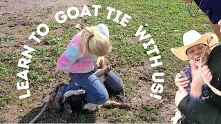 Riding Free Tack Learns To Goat Tie With Cal Poly Rodeo Team And Mom Tries To Goat Tie Too