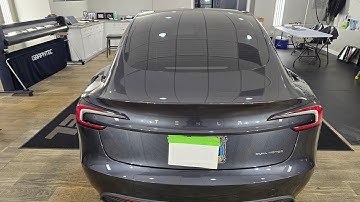 What does the Tesla Model 3 rear window look like when it