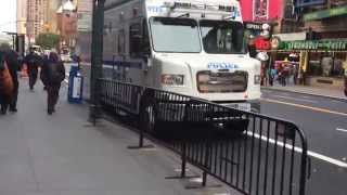 Quick look of a NYPD Mobile Command Center in Times Square