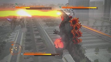 Burning Godzilla VS type-3 Kiryu and Godzilla(2014)