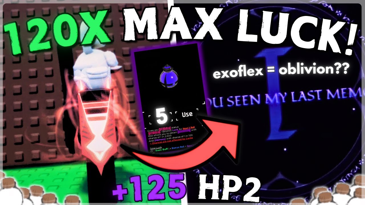WHAT 120 HEAVENLY POTION 2 AND 5 OBLIVION POTION GETS YOU WITH EXOFLEX