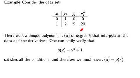 Ch02n3:  Hermite interpolation