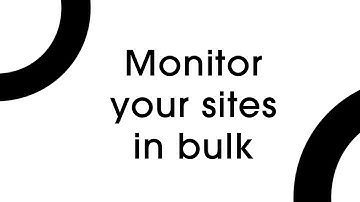 Monitor your sites in bulk with otomatic.ai