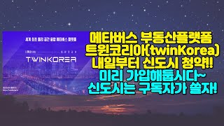 초극초기 메타버스 부동산플랫폼 트윈코리아(TwinKor…