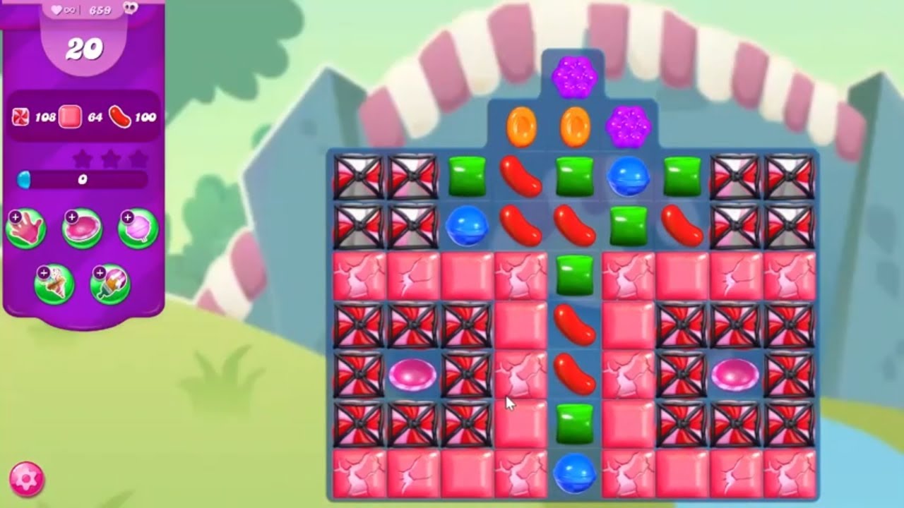 Candy Crush Saga LEVEL 659 NO BOOSTERS - YouTube