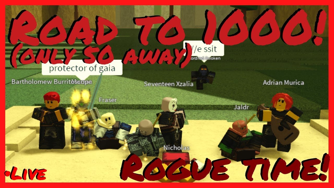 So Close To 1000 Rogue Time Roblox Rogue Lineage Youtube - roblox free admin gameplay gaiia