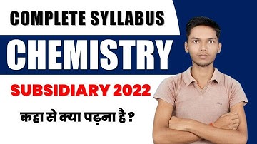 Chemistry Subsidiary/General 1st Year Syllabus || B.sc Chemistry 1st Year Syllabus 2020 ||BRABU