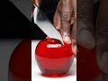 Al Red glass apple cut ASMR