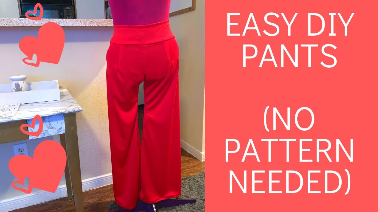 EASY diy Perfect pants - YouTube