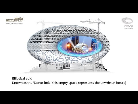 90 sec construction of Dubai's "Museum of the Future'