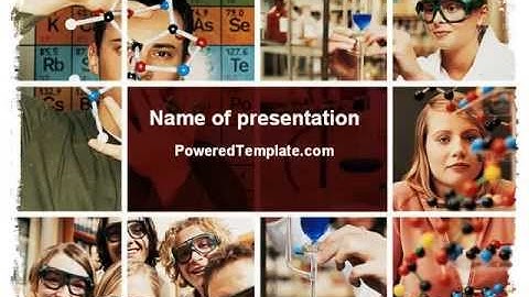 Chemistry Lesson PowerPoint Template by PoweredTemplate.com
