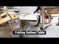 Made a folding outfeed table for my table saw shorts