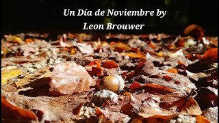 FALL VIBES 2025 : Un Día de Noviembre by Leon Brouwer (performed by Peishan Dufrane)