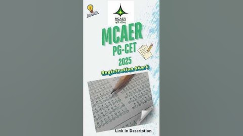 ✨MCAER PG-CET || REGISTRATION START