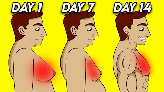 5 Minute Workout | Get Rid Of Chest Fat + Man Boobs In 14 Days screenshot 4