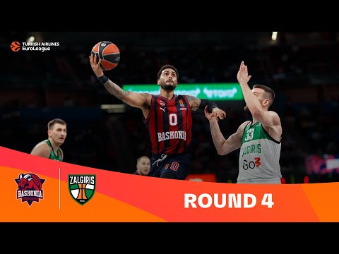 Baskonia Vitoria-Gasteiz-Zalgiris Kaunas | Round 4 Highlights | 2023-24 Turkish Airlines EuroLeague