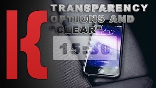 KWGT Tutorial:  Transparency Options and "Clear" Net Worth