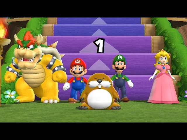 Bowser Gameplay - Minigame Mario - Step It Up