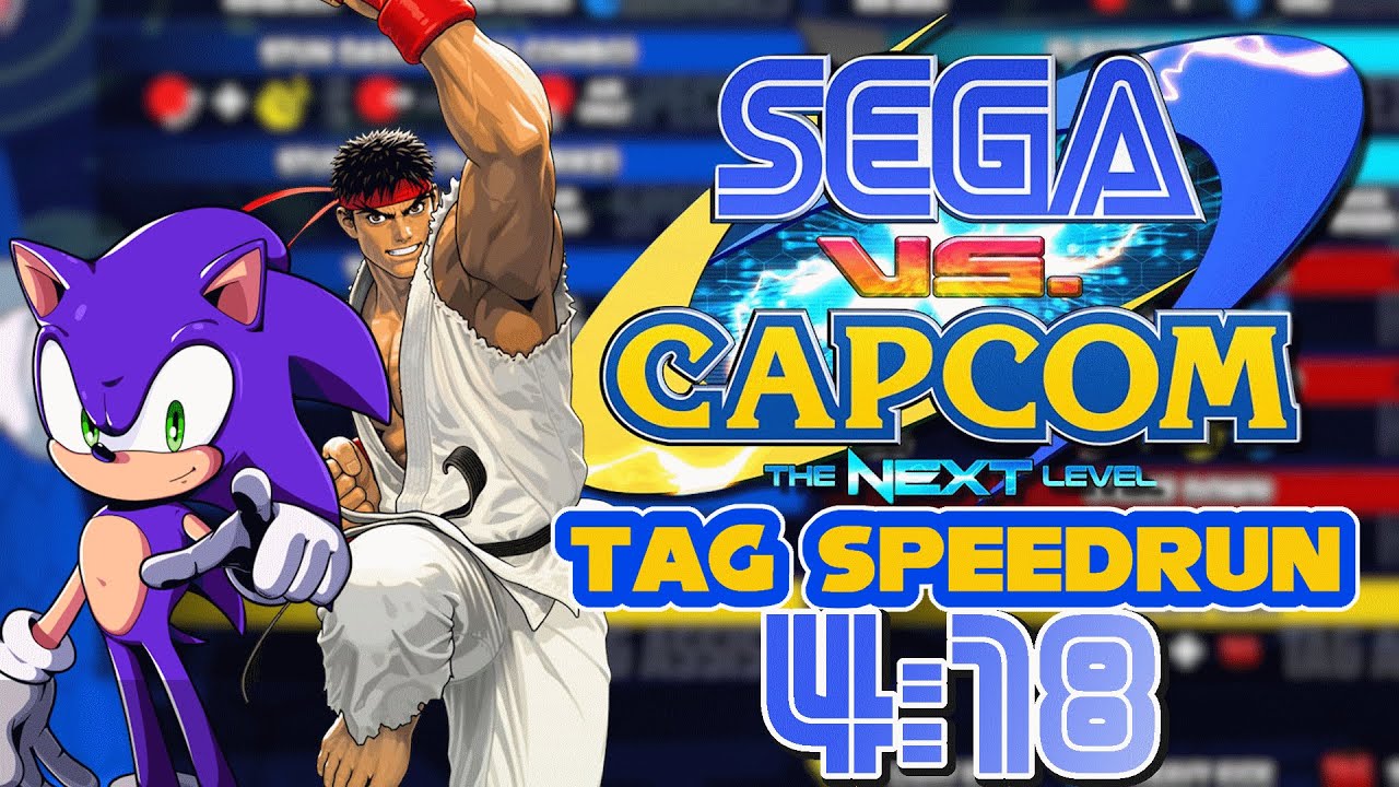 SEGA vs CAPCOM: The Next Level (Arcade -Tag-) Speedrun in 4:18 [WR ...