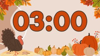 Celebrity 3-Minute Thanksgiving Timer 🦃 | No Music & Turkey Gobble Alarm! Profile