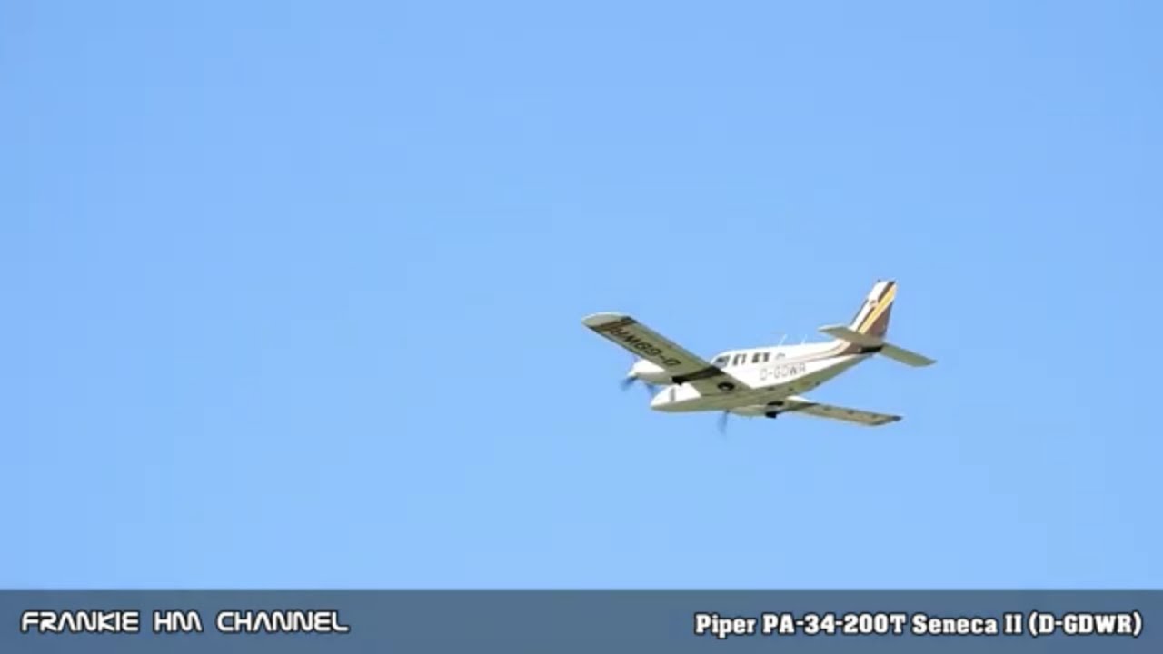 Piper PA-34-200T Seneca II (D-GDWR) Takeoff | Piper aircraft takeoff from Treviso Airport