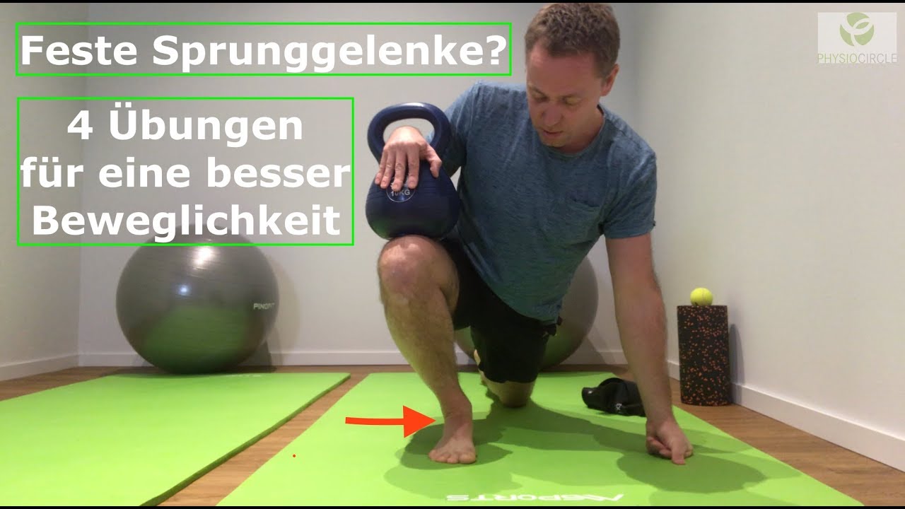 4 Übungen für eine bessere Sprunggelenksbeweglichkeit - YouTube