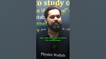 Books or Lectures? / Pankaj sir pw/ Best teacher #physicswallah