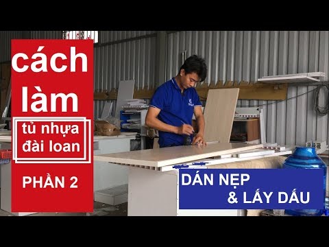 Video Cách làm tủ nhựa đài loan | Dán nẹp - lấy dấu - youtube