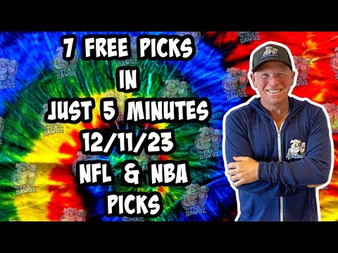 NFL & NBA Best Bets for Today Picks & Predictions Monday 12/11/23 | 7 Picks in 5 Minutes