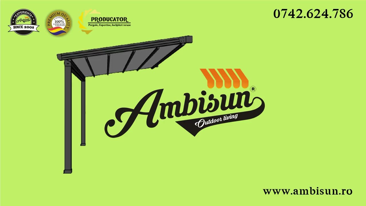 Ambisun - Pergole retractabile si bioclimatice