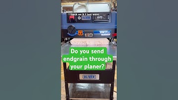 Sending end grain cutting boards through my Oliver planer #workshop #woodworking #planer