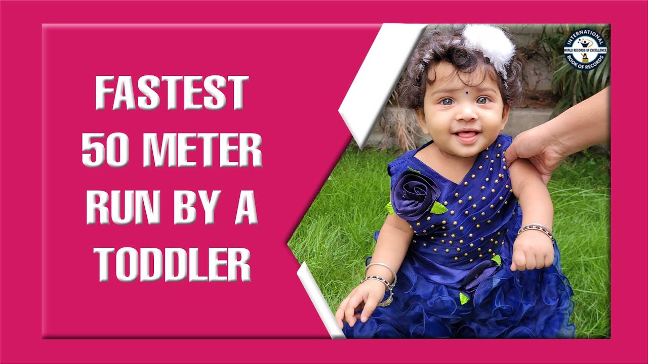 FASTEST 50 METER RUN BY A TODDLER YouTube