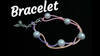 Pearl Bracelet making at home||Diy Friendship Bracelet||How to make Bracelet with Beads & Thread