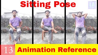 Sitting Pose Reference for Animation