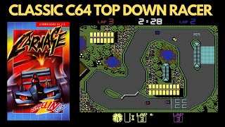C64 - Carnage Overview - Top Down Racer (1993)