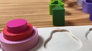 Symdiro Montessori Toys for 1 2 3 Year Old Boys Girls   Wooden Sorting & Stacking Toys for Kids Revi