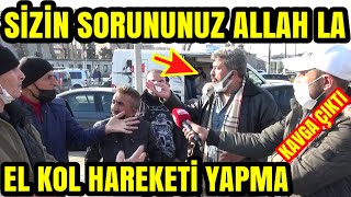 Si̇zi̇n Sorununuz Allahla Dedi̇. Kavga Çikti. Vatandaş Si̇ni̇r Küpüne Döndü