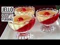 Jello Custard Dessert || Jello custard pudding || jello custard recipe without jello powder||