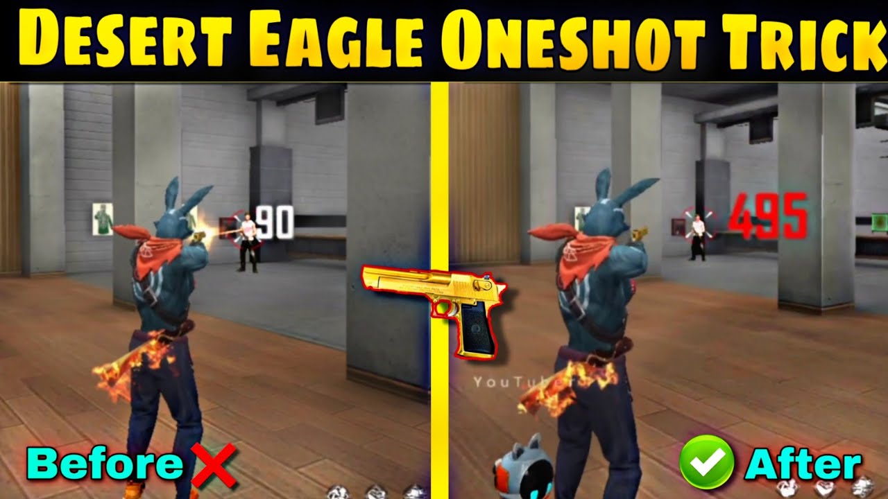 Desert Eagle Secret One Tap Headshot Trick 🔥| 100% Working | Desert ...