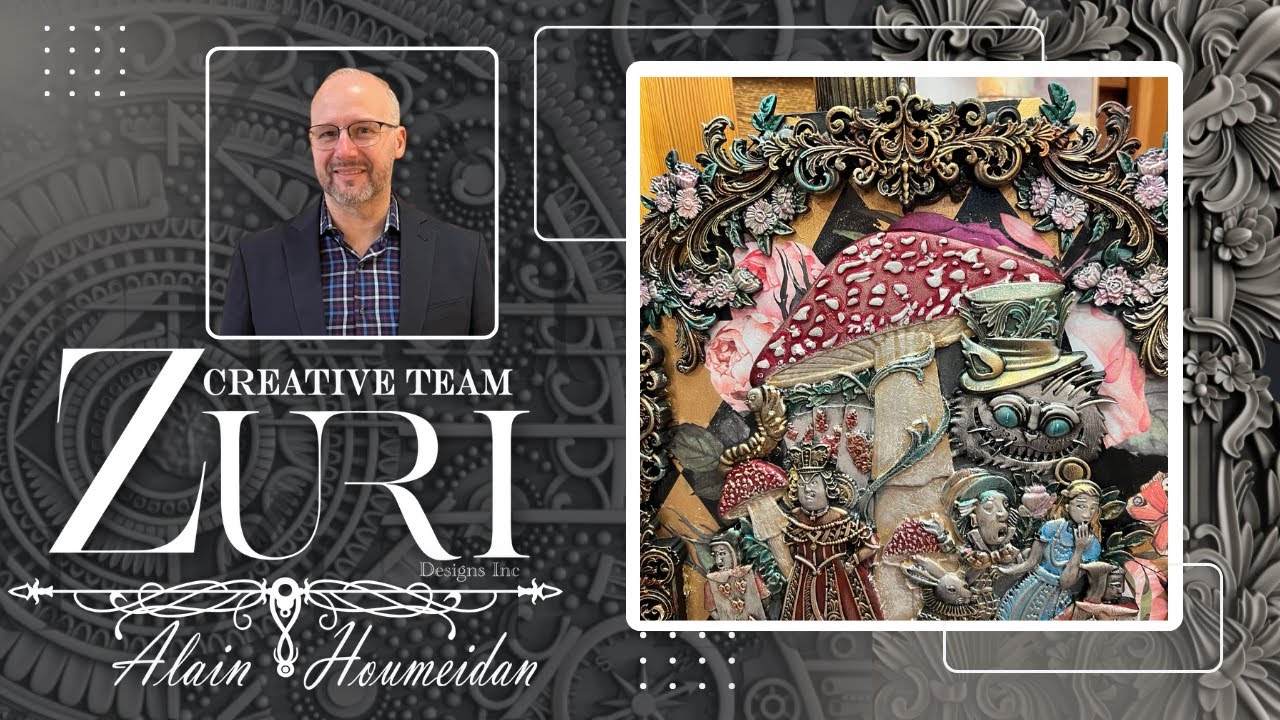 Zuri Designs Alice's Dream by @alain.redesigns #designwithzuri #zurimoulds #mixedmedia
