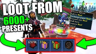 MASSIVE 6000  Christmas Present Opening!! Runescape 3